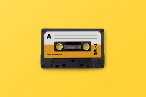 Free Cassette Tape Mockup