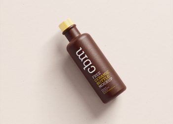 Free Ceramic Bottle Mockup PSD