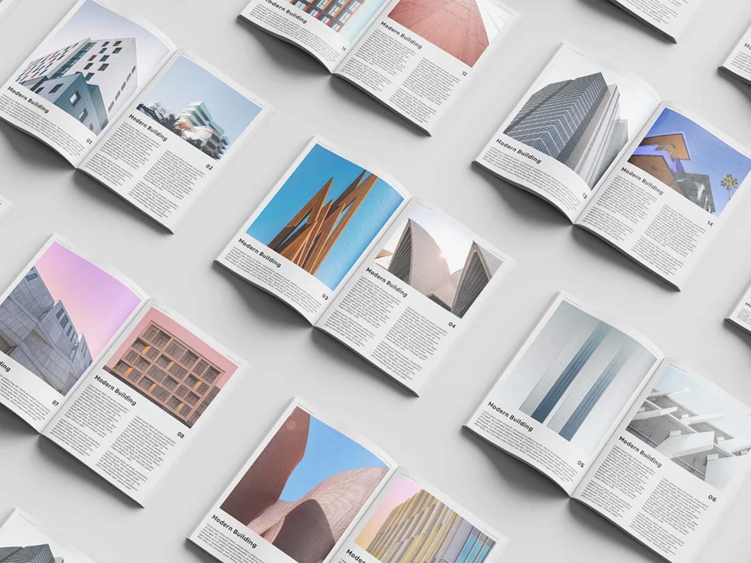 Free Magazine Set Mockup PSD