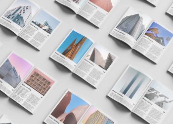 Free Magazine Set Mockup PSD