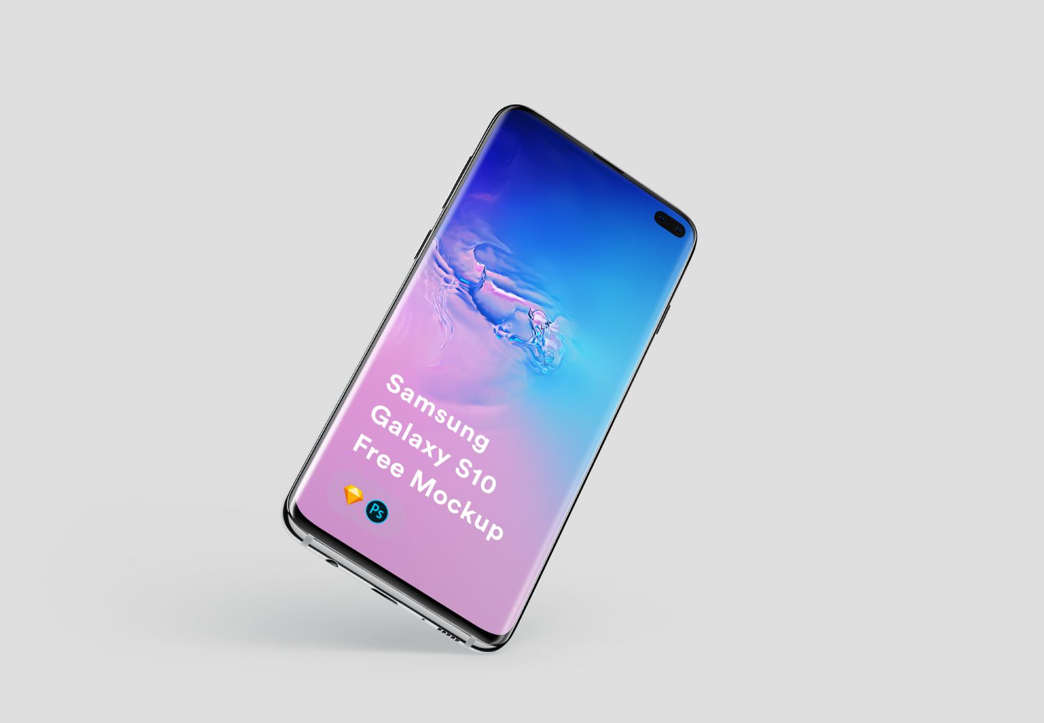 Free Samsung Galaxy S10+ Mockup PSD