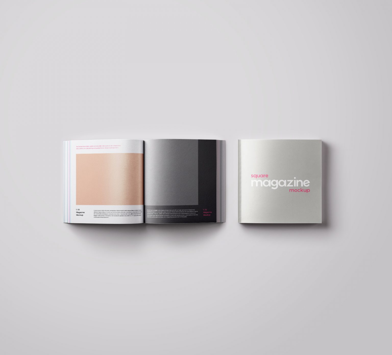 Free Square Magazine Mockup PSD | Free Mockup World