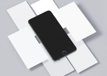 Free iPhone & Mobile Screens Mockups PSD