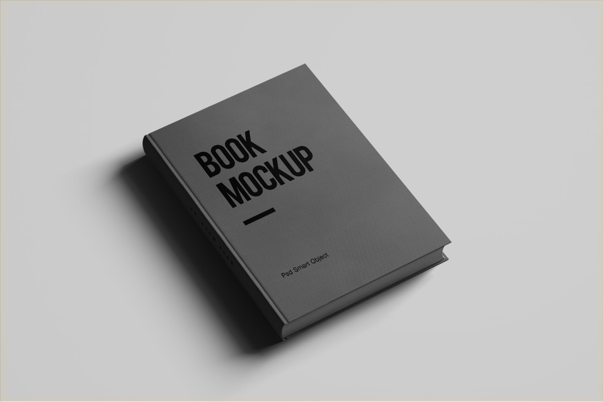 Hardcover Book Mockup PSD 01 Best Free Mockups
