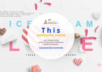 Lovely Things Mockup Scenes PSD