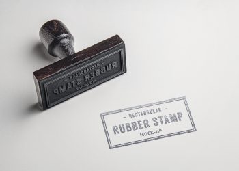 Rubber Stamp PSD Mockup #2