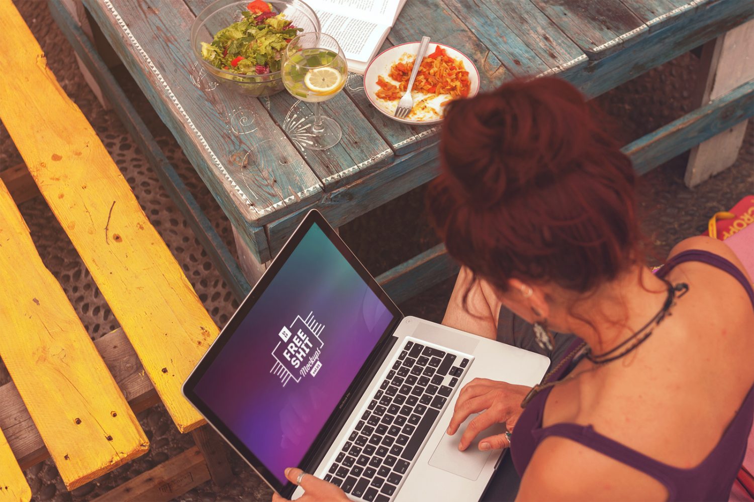 Summertime Outdoor Macbook And iPhone Mockup Bundle