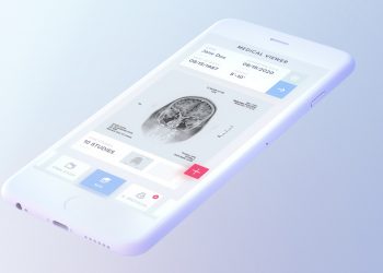 White iPhone 7 Mockup PSD