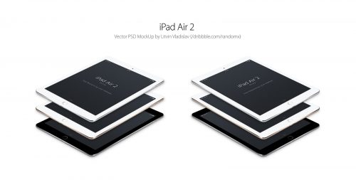 iPad Air 2 Perspective Mockup