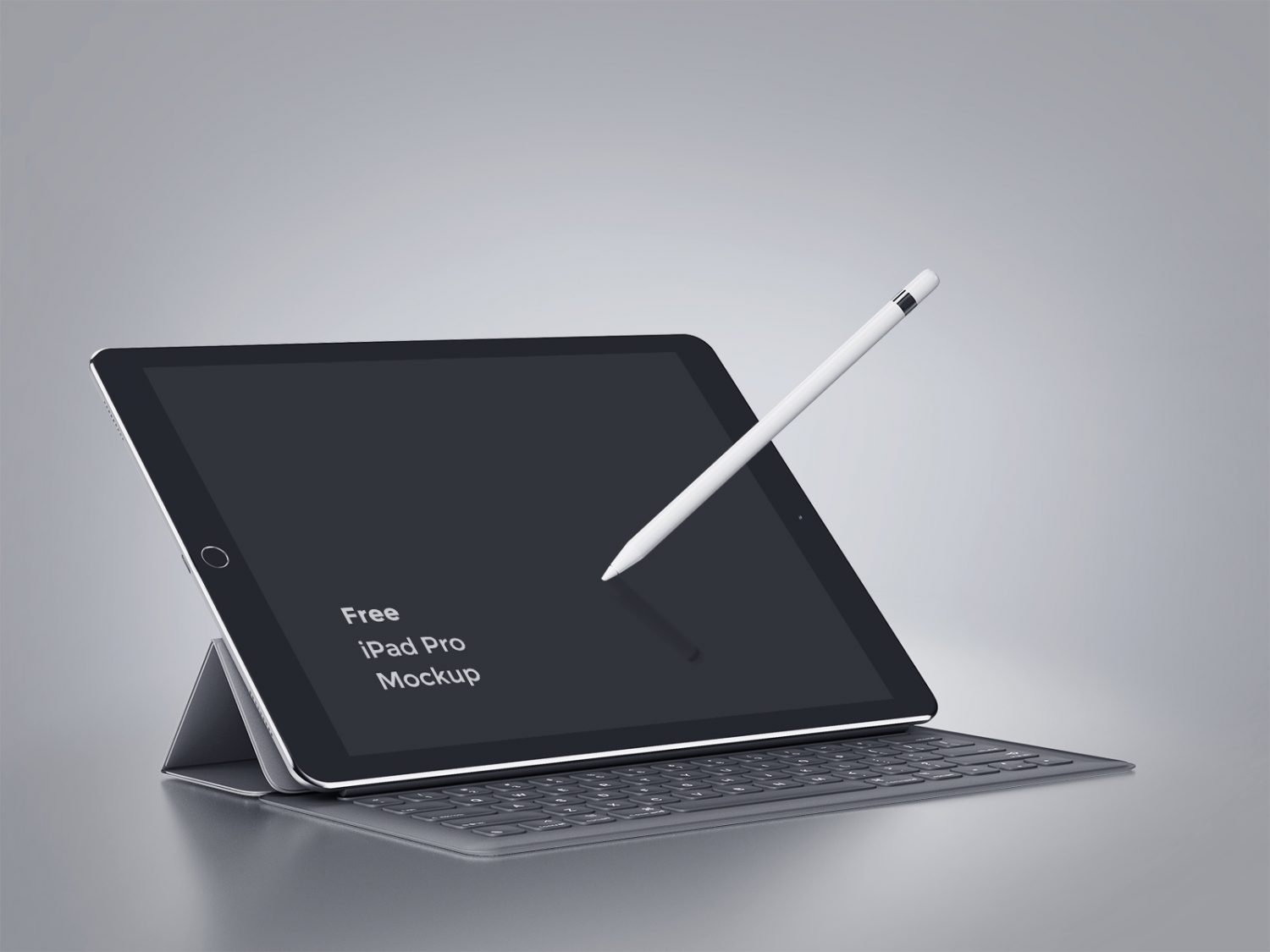 iPad Pro Tablet Perspective Mockup PSD