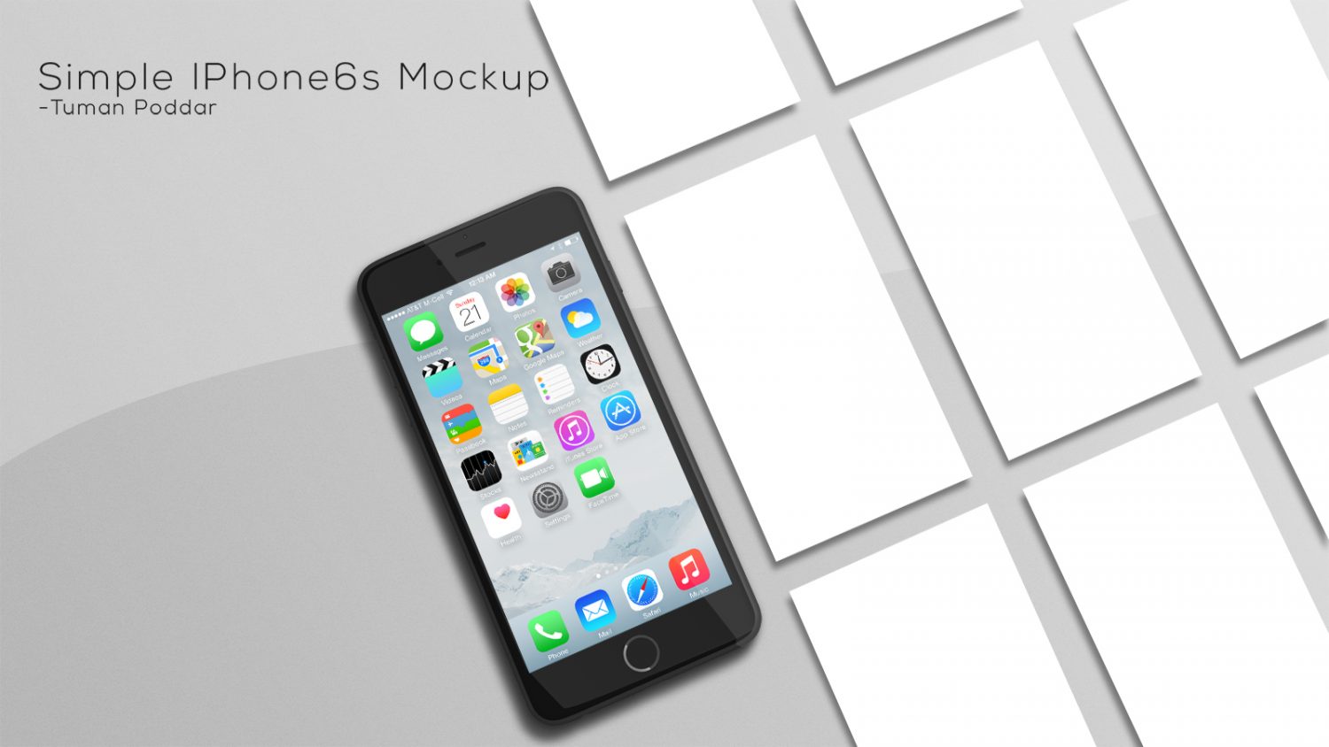 iPhone App Showcase Generator Mockup
