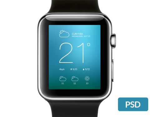 Apple Watch Template PSD Mockup