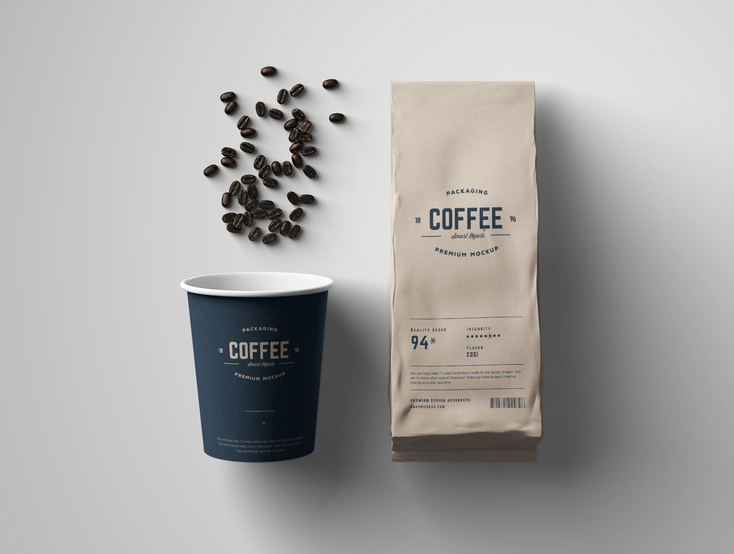 Coffee Mockup Package PSD Set