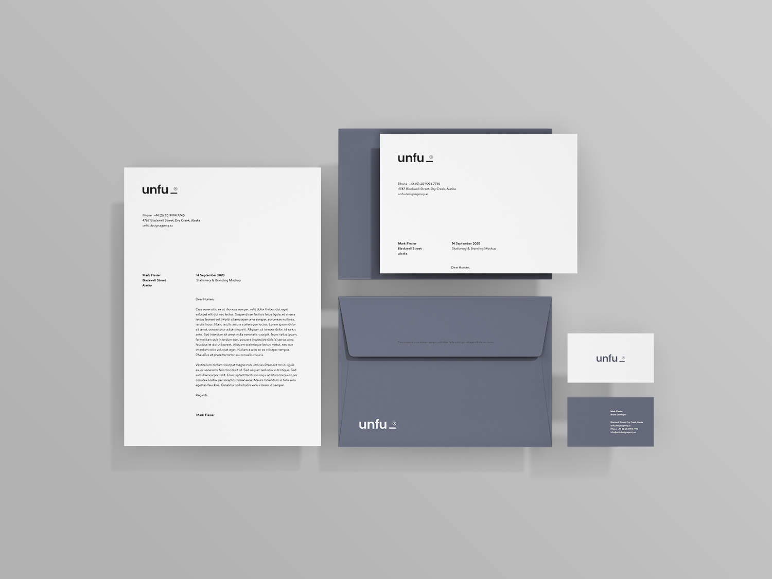 Free Branding Stationery Mockup PSD