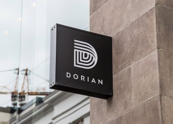 Hanging Wall Sign Mockup #4