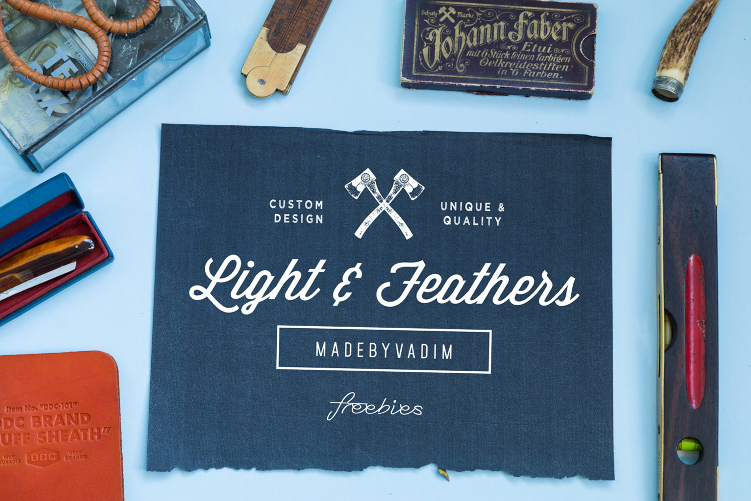 Light Feather 4 Free Mockups