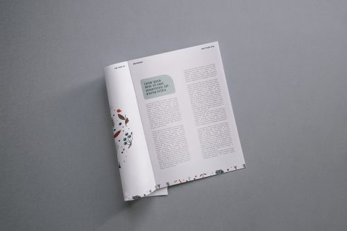 Modern Magazine Mockup Free PSD