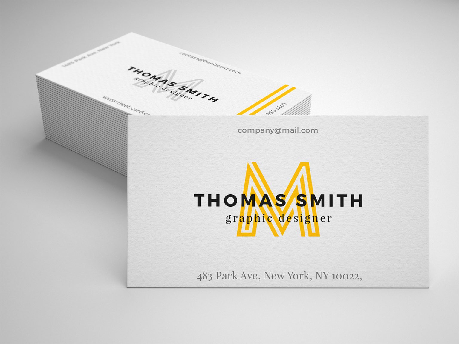Realistic Business Card Mockup Free PSD — Free Mockup World
