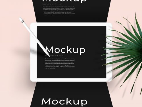 iPad Mockup Scene PSD