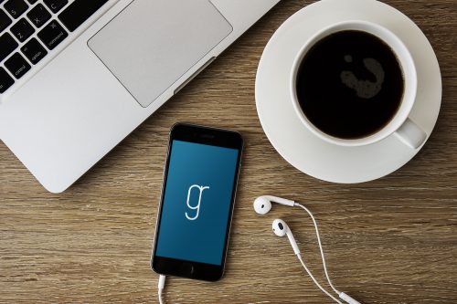 iPhone 6 on Desk Mockup