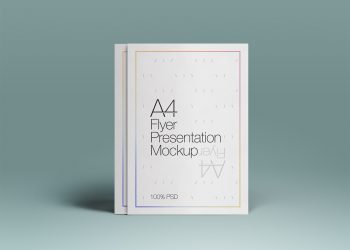 A4 PSD Flyer Mockup