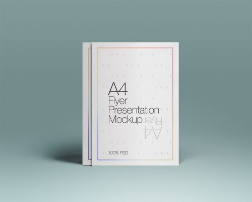 A4 PSD Flyer Mockup