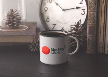 Enamel Mug Free Mockup