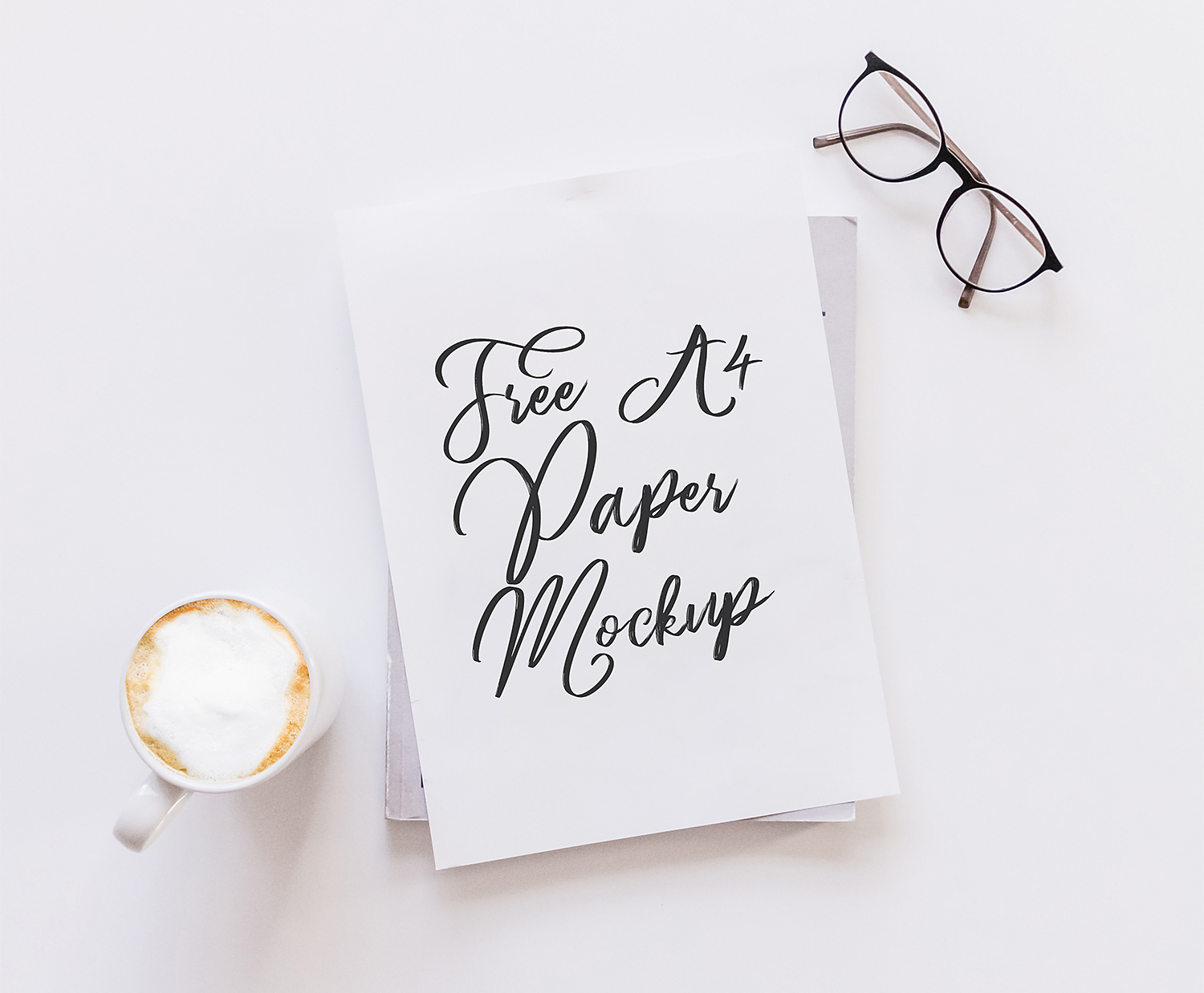 Free A4 Paper Mockup