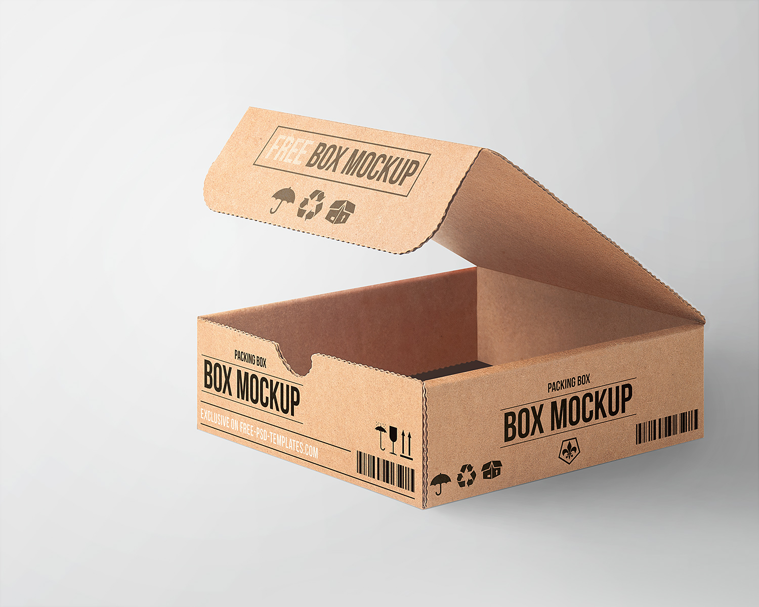 Download Free Cardboard Box Mockup - Best Free Mockups