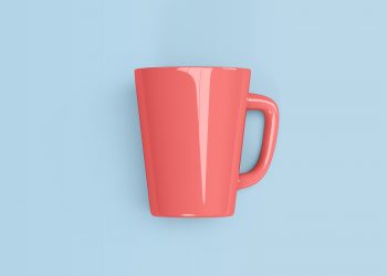 Free Ceramic Mug PSD Mockup