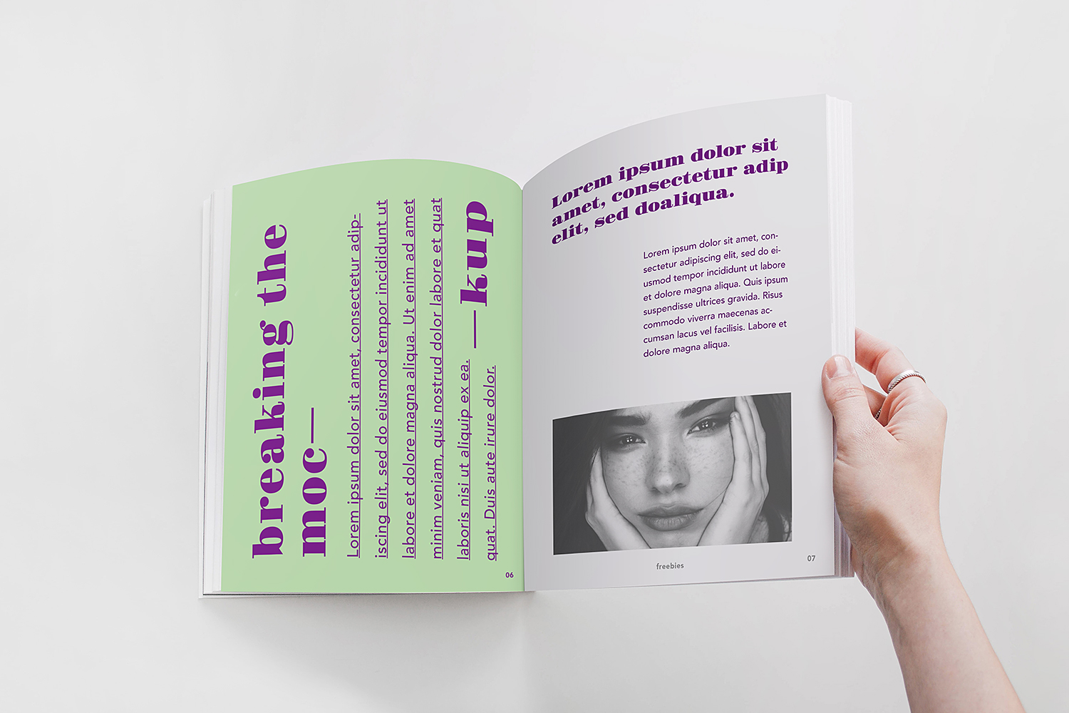 Free Magazine Mockup