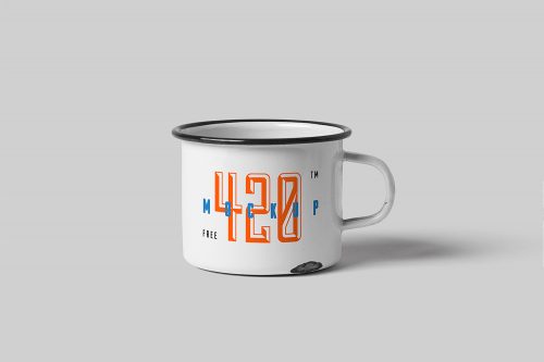 Free Metal Mug Mockup