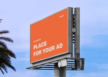 Free Outdoor Advertising Billboard Mockup