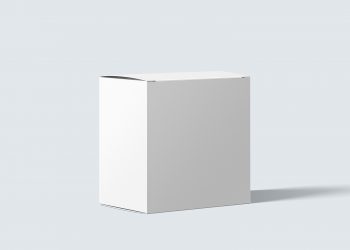 Free Photorealistic Cardboard Package Box Mockup