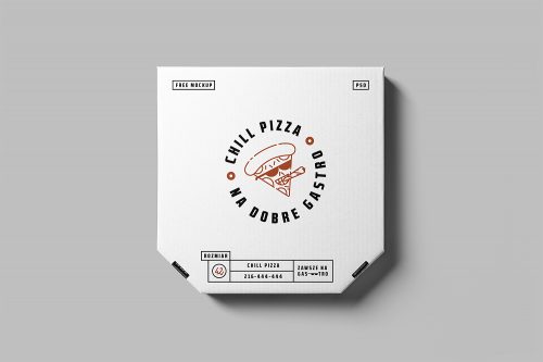 Free Pizza Box Mockup