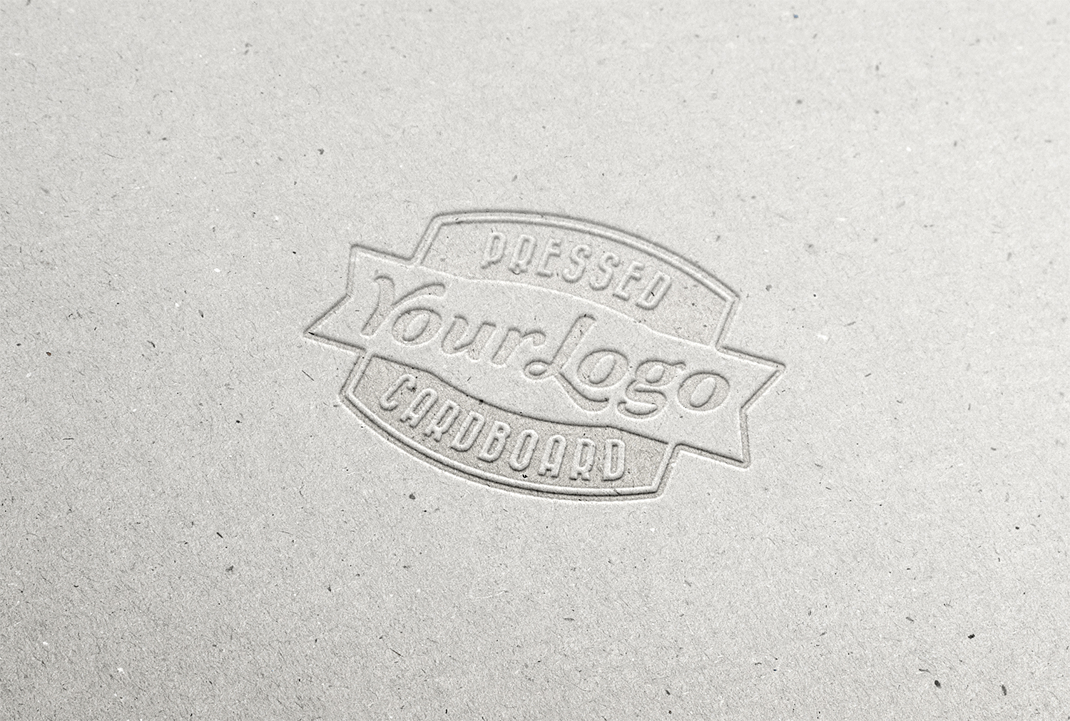 Free Pressed Cardboard Logo Mockup