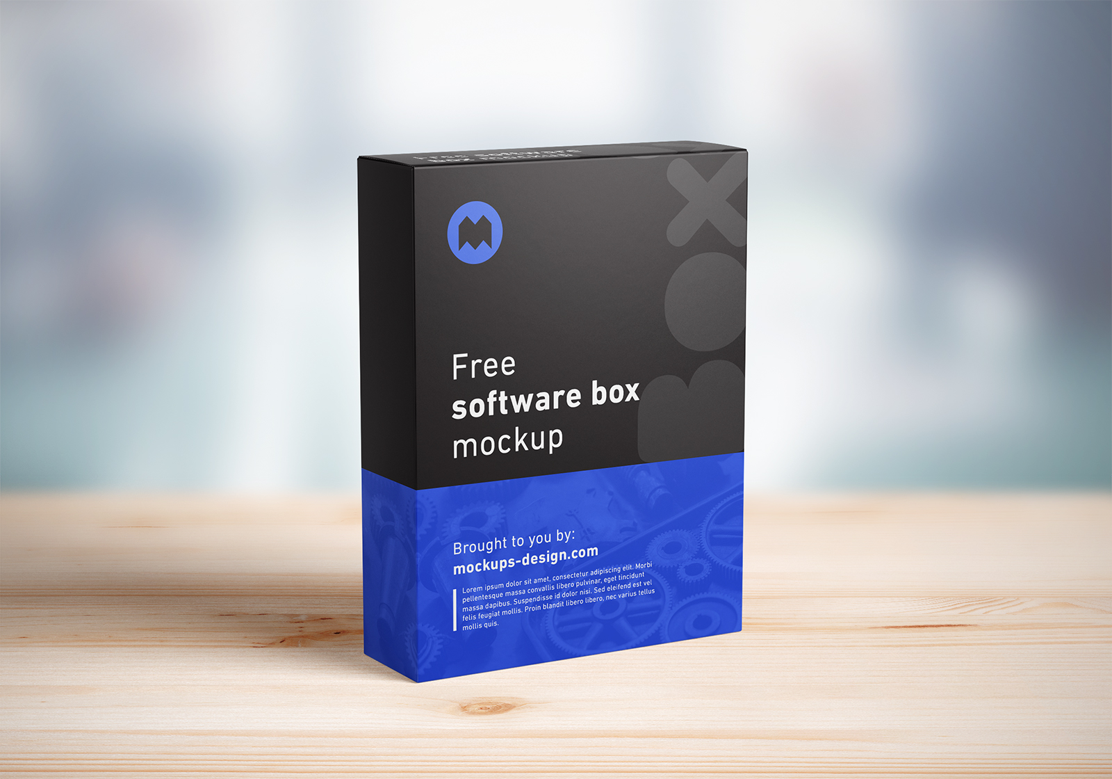 Free Software Box Mockup