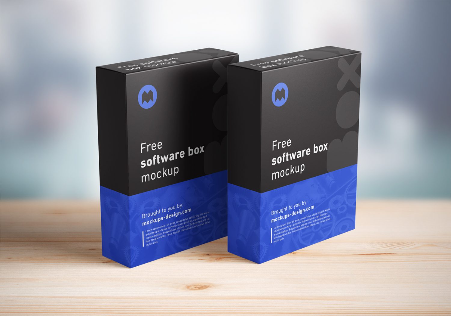 Free Software Box Mockup