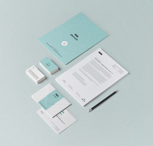 Free Stationery Branding Mockup