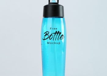 Free Water Plastic Bottle Mockup