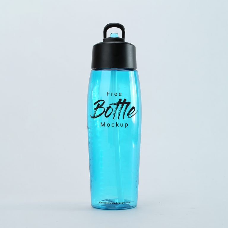 Free Water Plastic Bottle Mockup