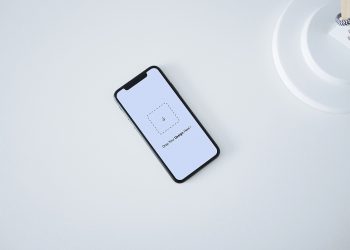 Free iPhone X Top View Mockup