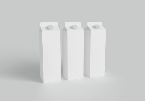 Milk Carton Packaging Mockup Free