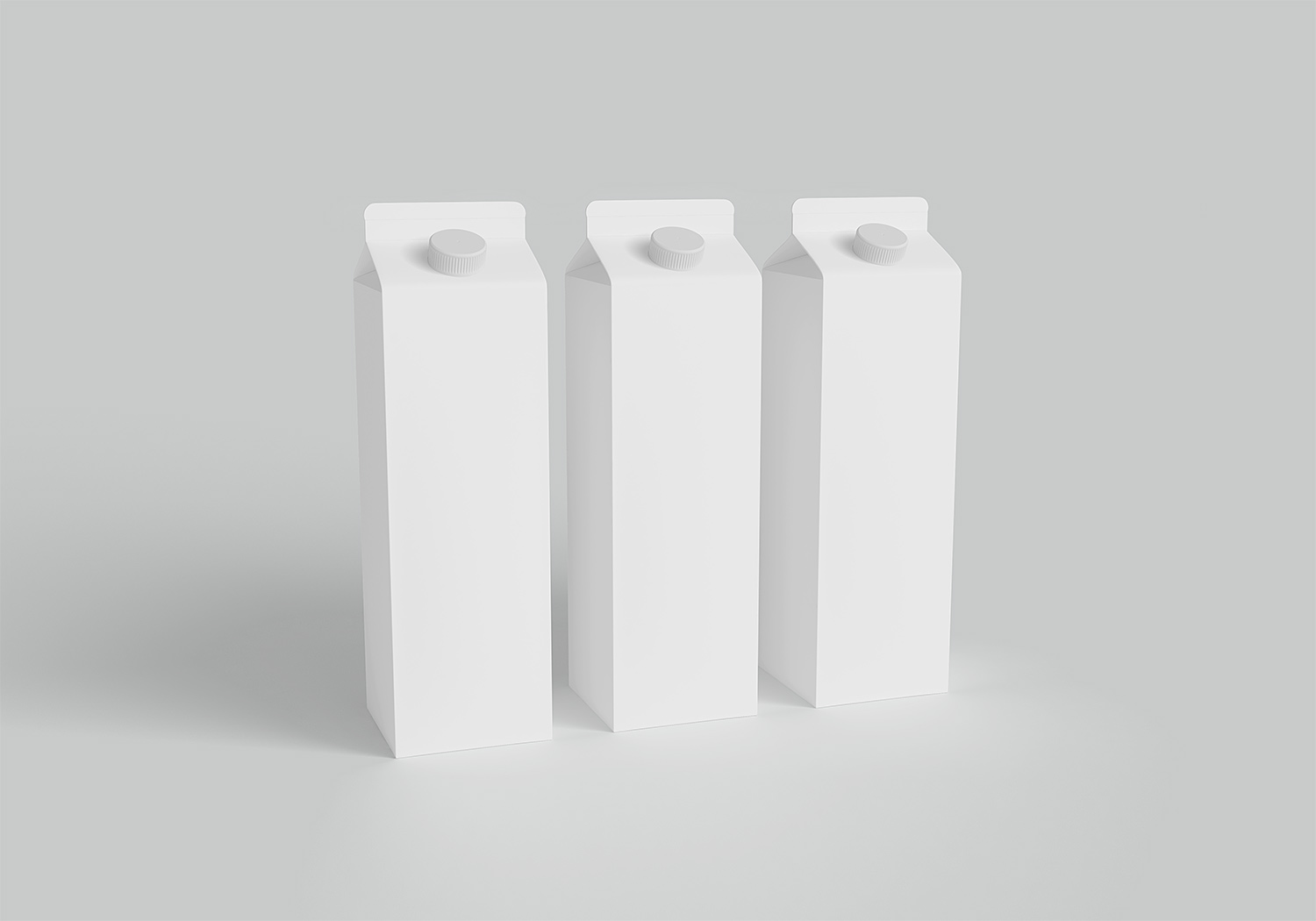 Milk Carton Packaging Mockup Free
