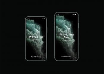 PSD iPhone 11 Pro Mockup Set