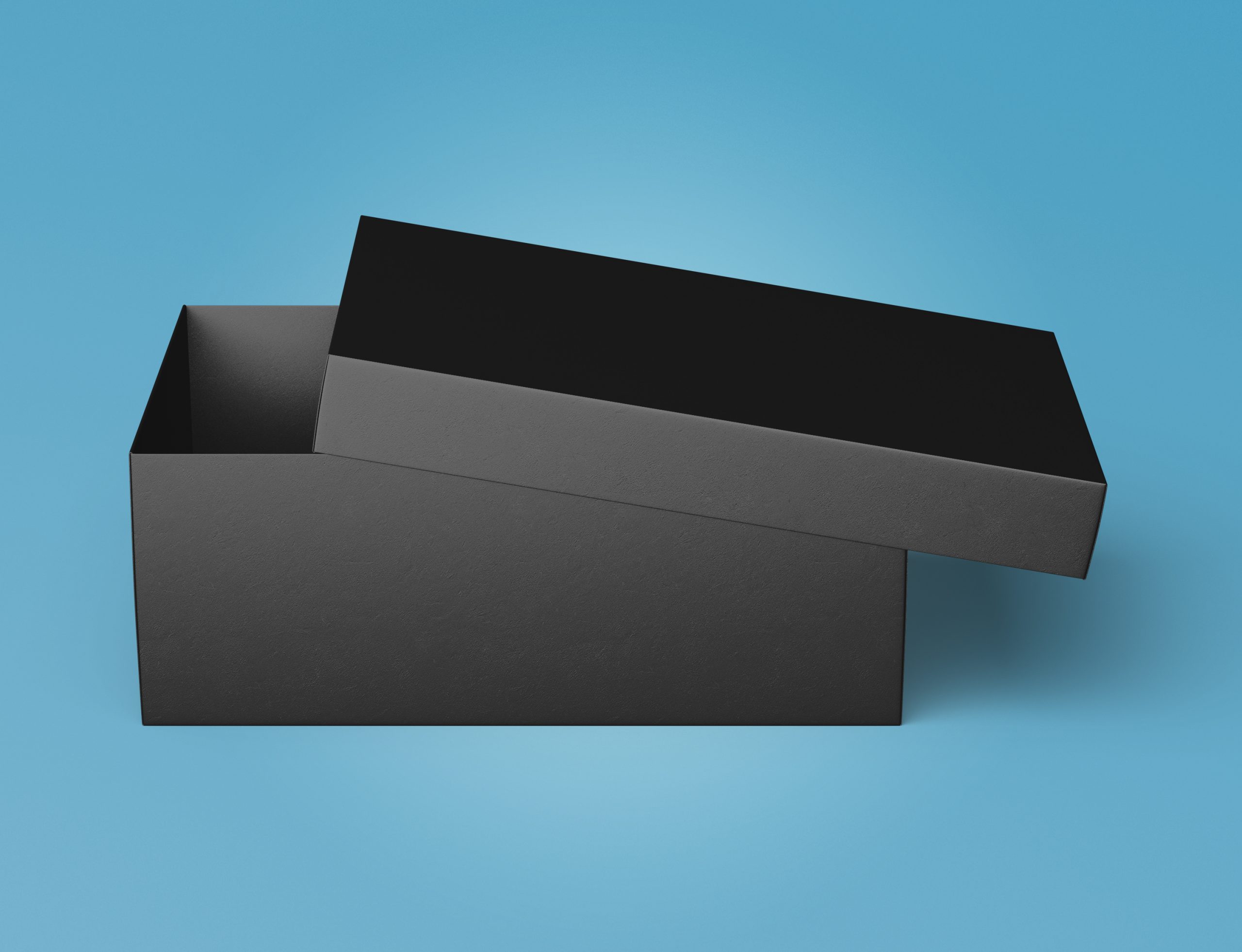 Shoe Box Package Mockup