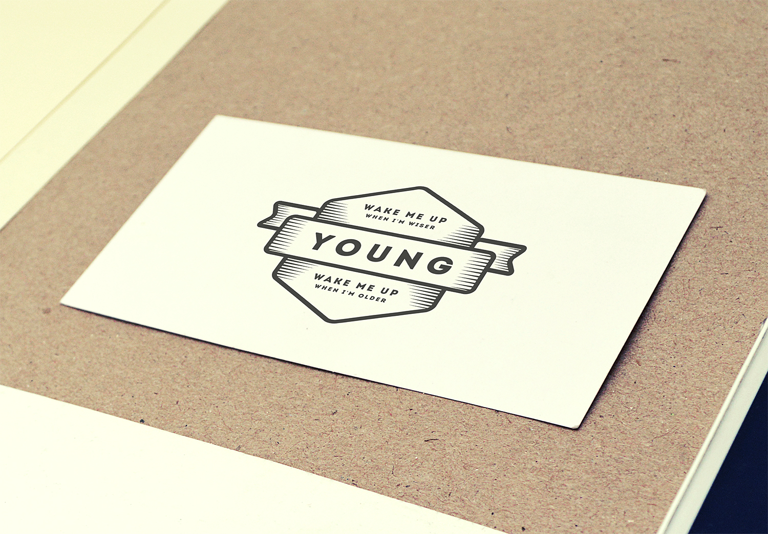 Vintage Logo Mockup PSD