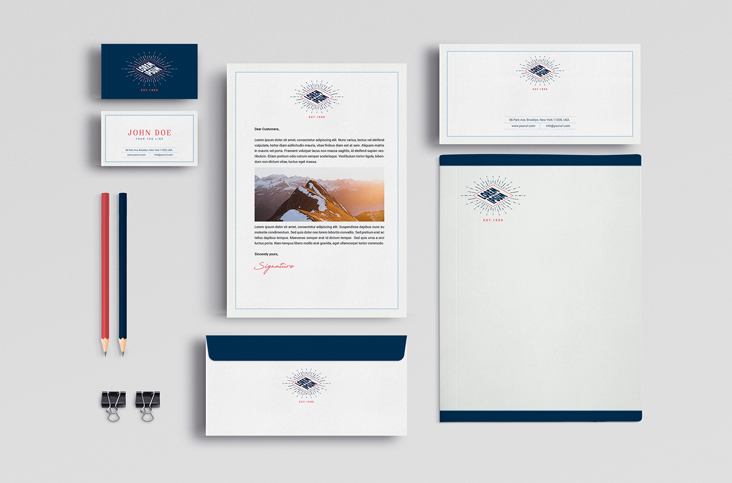 Business Stationery Mockup