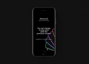 Free Apple iPhone SE Mockup