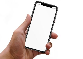 Hand Holding iPhone Mockup